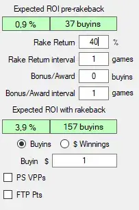 Selección del rakeback y los bonos en Swong Sim