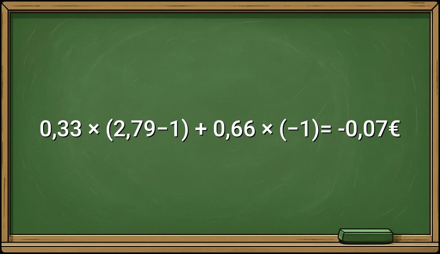 Expected value calculation formula