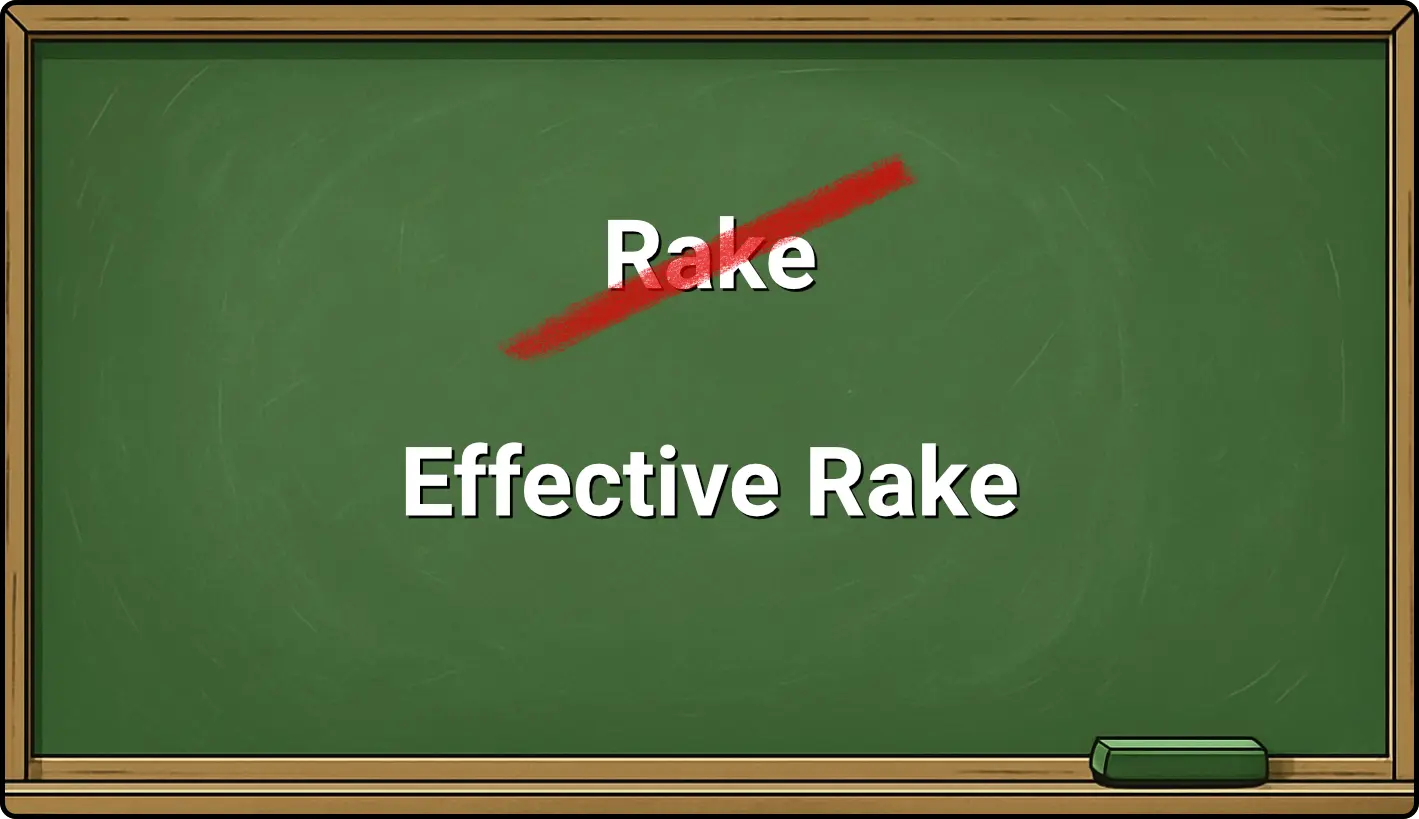 Effective rake formula