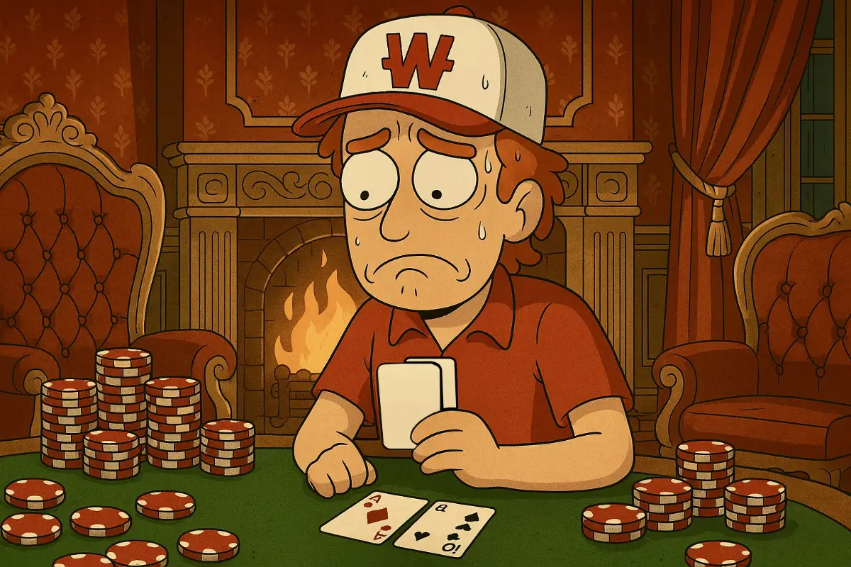 Illustration of anxiety during downswings